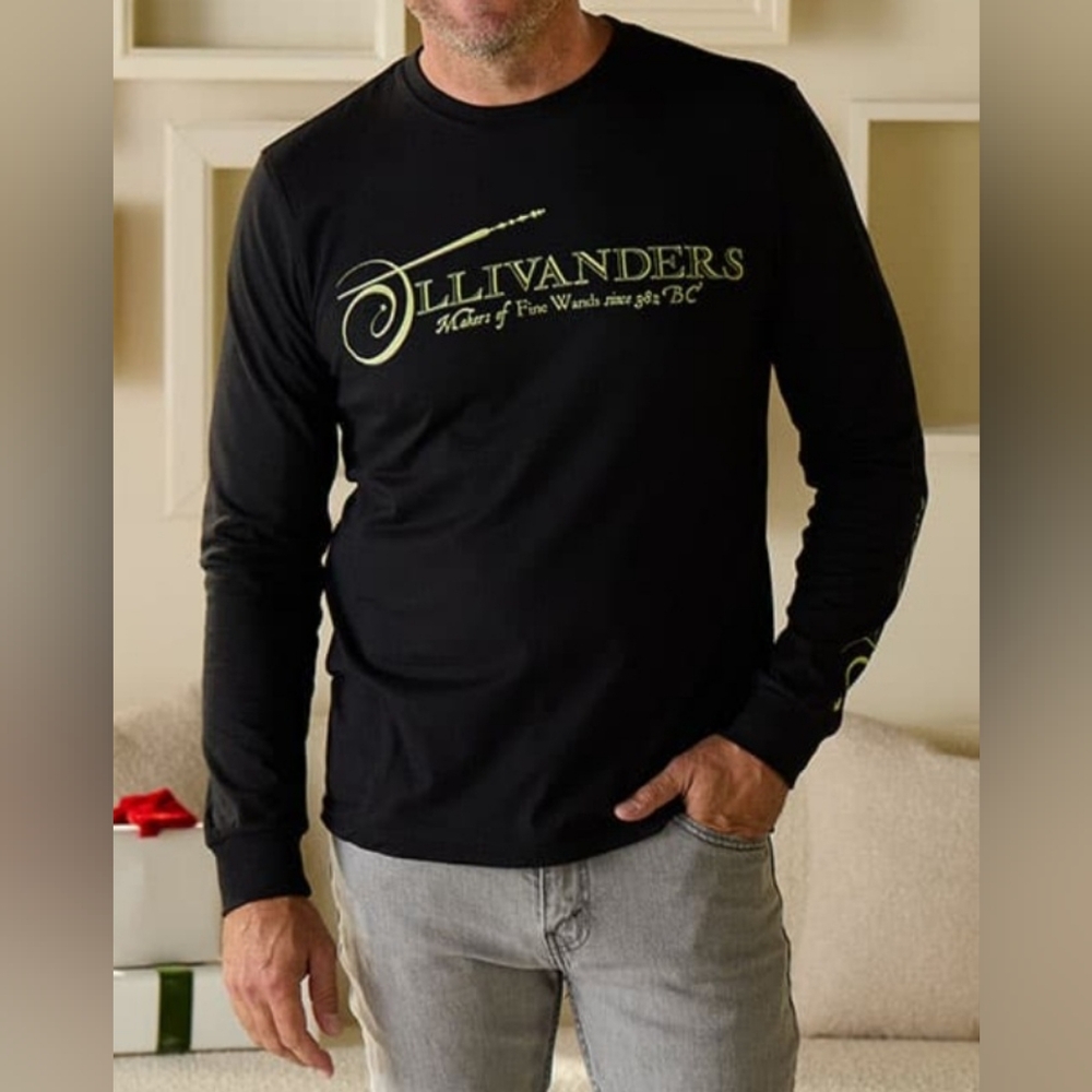 NWT Warner Bros Black Long Sleeve Harry Potter Men's Shirt Size:L